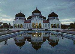 Banda Aceh's Grand Mosque, a noted landmark of Aceh