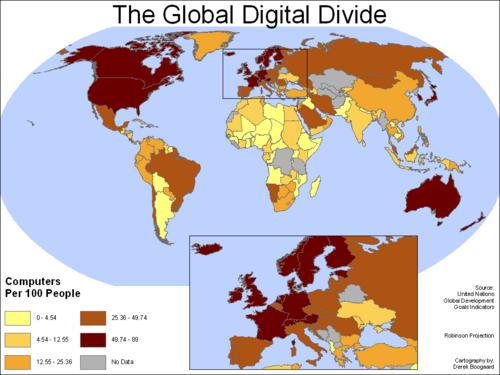 Global digital divide