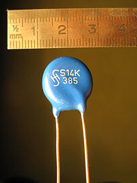 A 385-volt metal oxide varistor