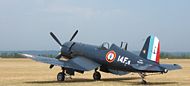 A 1952 F4U-7 Corsair of the 14.F flotilla who fought at Dien Bien Phu.