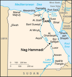 Nag Hammadi, Egypt, where the Apocryphon of James was discovered in 1945.