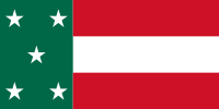 Flag of the Sovereign Nation of the Republic of Yucatán, 1840s.