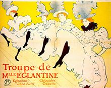 A Toulouse-Lautrec can-can poster, 1895