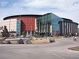 Pepsi Center in Denver, home of the Denver Nuggets National Basketball Association club, the Colorado Avalanche National Hockey League club, the Colorado Mammoth National Lacrosse League club, and the Colorado Crush Arena Football League club.