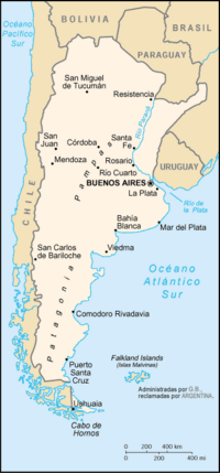 Location in Argentina