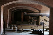 Cannons on display at Fort Point