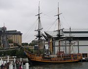A replica of Bounty in Darling Harbour, Sydney.