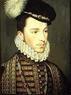  Henry, Duke of Anjou, by Jean Decourt, c. 1573. As  Henry III, he often showed more interest in pious devotions than in government.</ref>