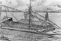 A Maltese galley. Galleys were still the mainstay of the Mediterranean navies during the seventeenth century.