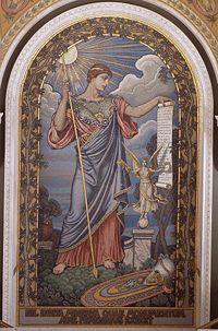Elihu Vedder's Minerva of Peace mosaic