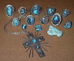 Bisbee turquoise commonly has a hard chocolate brown colored matrix, and is considered some of the finest in the world