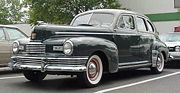 1942 Nash Ambassador Slipstream sedan.
