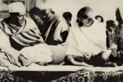 Nehru and Gandhi.