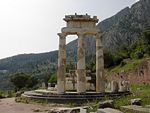 Site #393: Delphi, including the ancient Tholos at the sanctuary of Athena Pronaia (Greece).