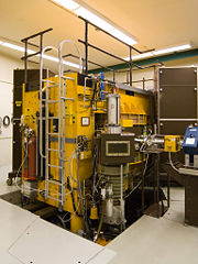 A modern cyclotron for radiation therapy.