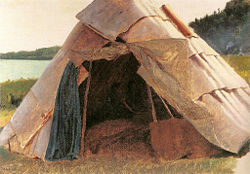 Ojibwe Wigwam at Grand Portage National Monument, Minnesota