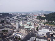A view of Salzburg from the Fortress Hohensalzburg