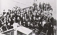 Troops of the former Bakufu, being transported to Hokkaidō.