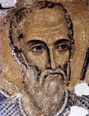 A fresco depicting St. Nicholas