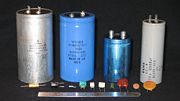 Various capacitors.