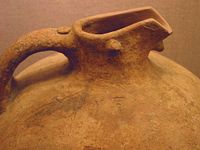 Linear A incised on a vase found in Akrotiri.