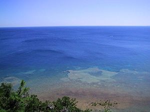 Lake Huron viewed from Arch Rock.