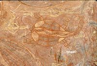 Ubirr Aboriginal Rock Painting
