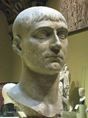 Maxentius, who exiled Pope Marcellus after internal strife within the church led to riots in Rome.