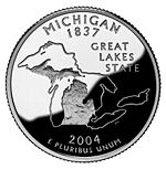 Michigan state quarter.