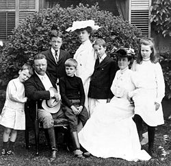 Roosevelt with family