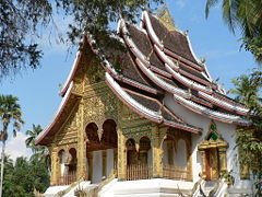 Buddhist Temple at Haw Kham (Royal Palace) complex.