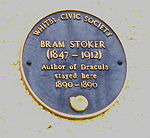 Bram Stoker Commemorative Plaque, Whitby, England (2002)