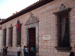 Casa del Libertador, or Simón Bolívar's birthplace.