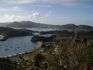 English Harbour and the Falmouth Harbour on Antigua
