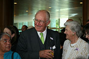 Malcolm Fraser at Parliament House for the national apology to the Stolen Generations in February 2008, initiated by the Rudd Labor government.