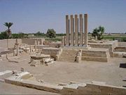The Bar'an temple in Ma'rib--built in the eighth century B.C.E. and functioning for nearly a 1000 years