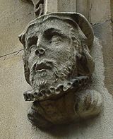 Sculpted Head Of William Tyndale from St Dunstan-in-the-West Church London