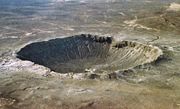 Barringer Crater, Arizona where the Canyon Diablo meteorite was found.