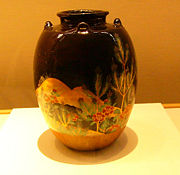 Nonomura Ninsei Pine Pattern  Tea Jar ca. 1660-1670