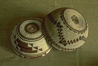 Baskets woven by Yurok Native Americans, California - from the collection of Redwood National Park.