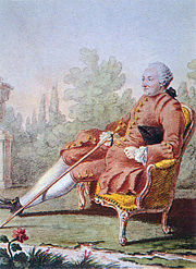 Baron d'Holbach, by Louis Carmontelle (1717-1806), 1766