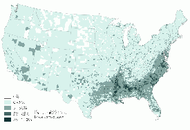 African Americans as 12.3 percent of the population, 2000.