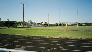 High school football field