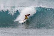 A male surfer