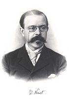 German scientist Walther Nernst portrait in the 1910s.