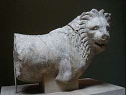 This Lion once formed part of the mausoleum's sculptural decoration