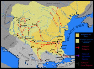 Bulgaria towards the death of Khan Krum in 814.