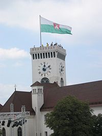 The tower of Ljubljana castle.