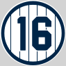 Whitey Ford's number 16 was retired by the New York Yankees in 1974