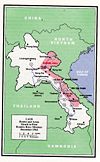 Barrel Roll operational area, 1964.